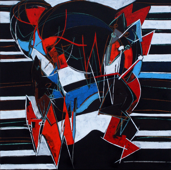 Flash 80x80 cm acrÃ­lico/lienzo 2015