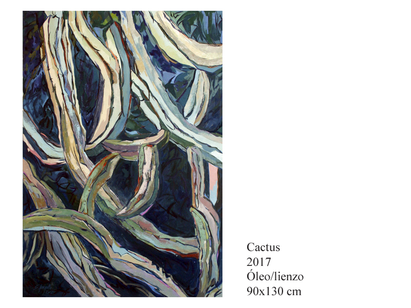 Cactus  2017 Ã“leo/lienzo 90x130 cm
