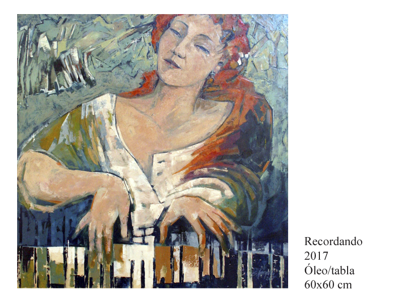 Recordando 2017 Ã“leo/tabla 60x60 cm